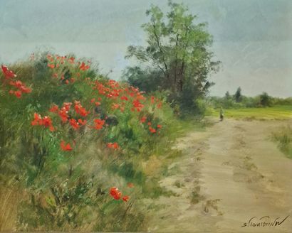 Sergueï TOUTOUNOV (Né en 1958)
Jeune femme...
