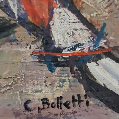 César BOLLETTI (c.1915-1995)
Arlequin
HUILE...
