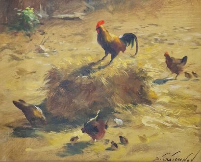 Sergueï TOUTOUNOV (Né en 1958)
Basse-cour...