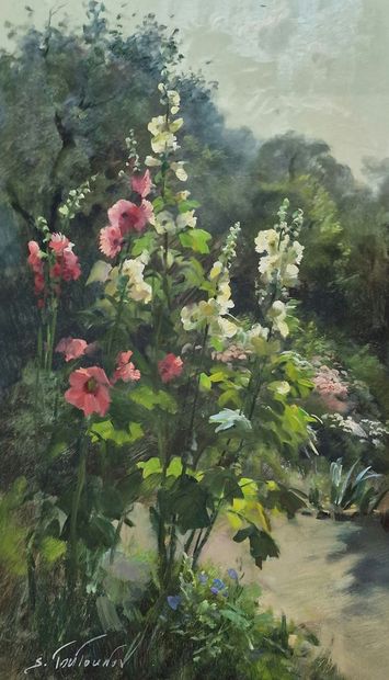 Sergueï TOUTOUNOV (Né en 1958)
Allée de roses...