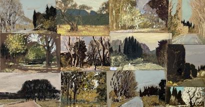 980/ Henri-André MARTIN (1918-2004)
Paysages...