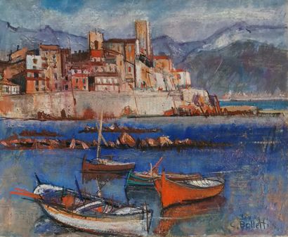César BOLLETTI (c.1915-1995)
Antibes, les...