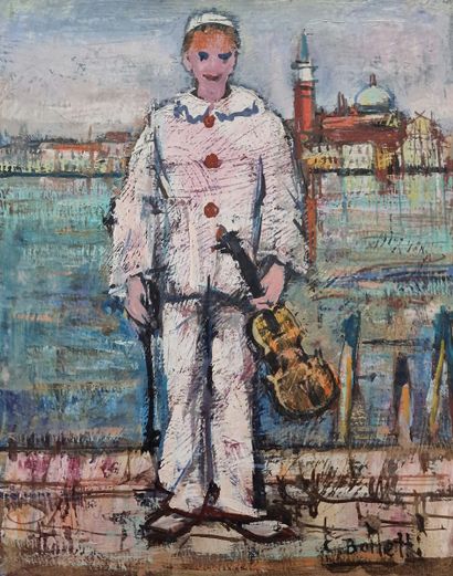 César BOLLETTI (c.1915-1995)
Pierrot
HUILE...