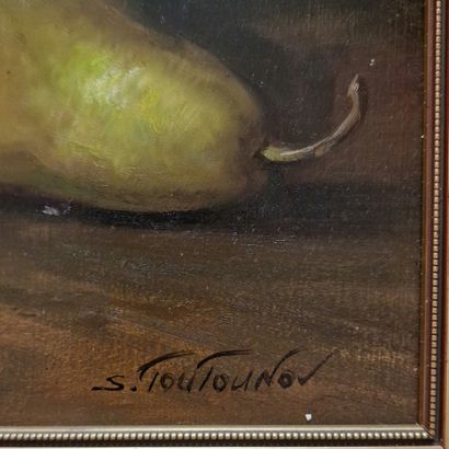 Sergueï TOUTOUNOV (Né en 1958)
Poires et...