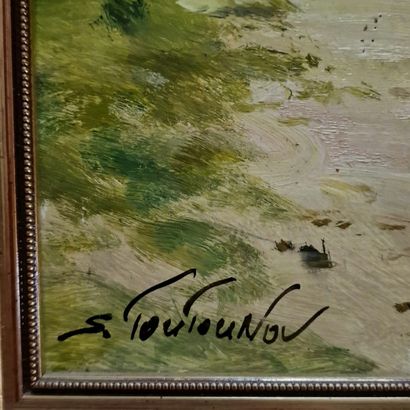 Sergueï TOUTOUNOV (Né en 1958)
La scierie...