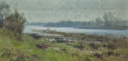 Sergueï TOUTOUNOV (Né en 1958)
Bord de rivière...