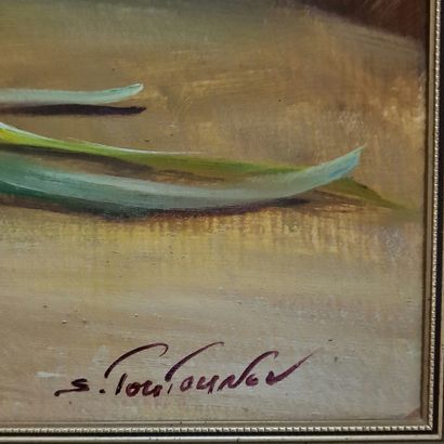 Sergueï TOUTOUNOV (Né en 1958)
Vase de jonquilles
HUILE...