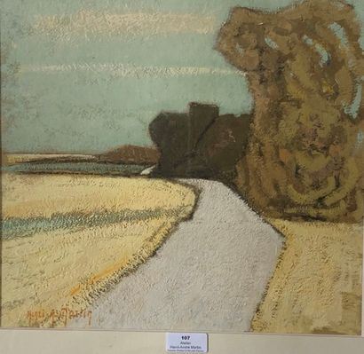 107/ Henri-André MARTIN (1918-2004)
Une route...