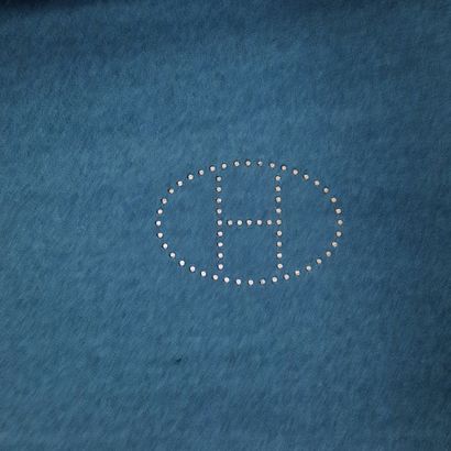 HERMES - TAPIS DE JEU en feutrine vert, étui...