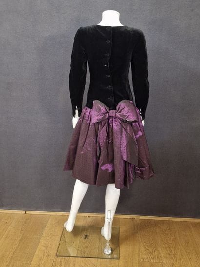 Laura ASHLEY - COCKTAIL DRESS in black velvet...