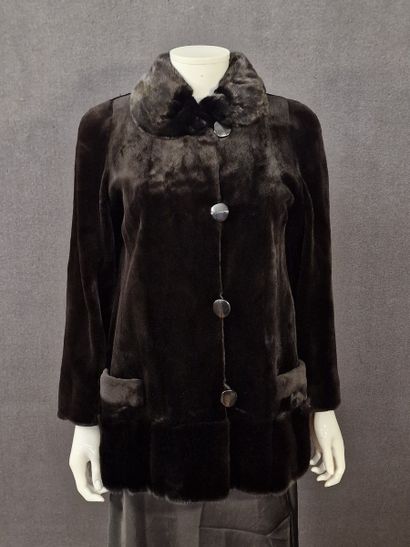 ANONYMOUS - REVERSIBLE JACKET in black nylon...