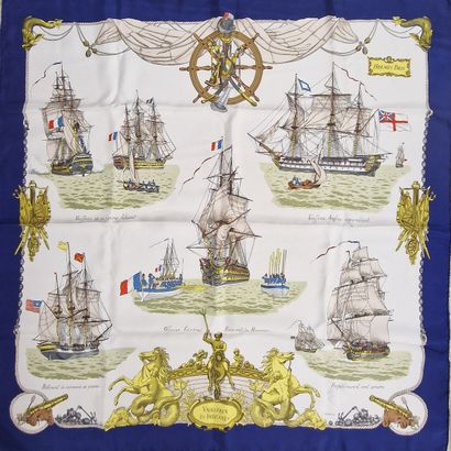 HERMES PARIS MADE IN FRANCE - CARRE en twill...