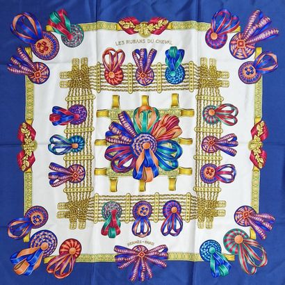 HERMES PARIS MADE IN FRANCE - Printed silk...
