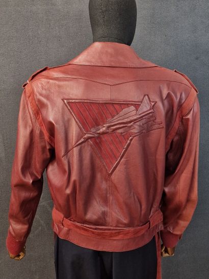 IDEAL CUIR for Claude MONTANA - ZIPPED BLOUSON...