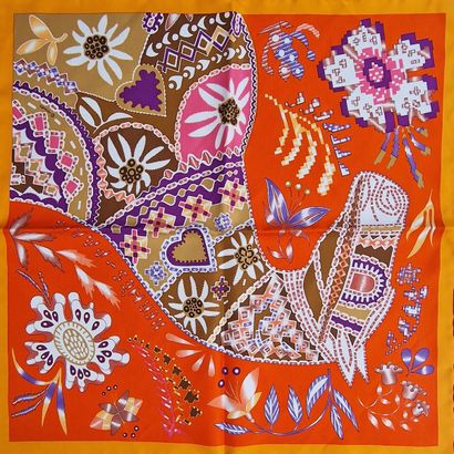 HERMES PARIS MADE IN FRANCE - POCKET in multicolored...