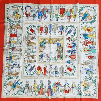 HERMES PARIS MADE IN FRANCE - CARRE in printed...
