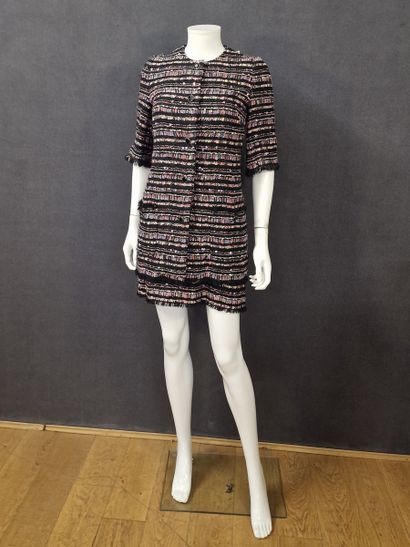 DOLCE GABBANA - SET in black tweed, multicolored...