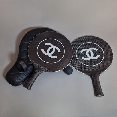 CHANEL SPORT - BEACH TENNIS SET with two...