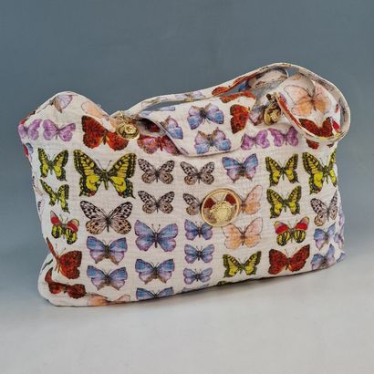 Gianni VERSACE - 55cm BAG in white cotton...