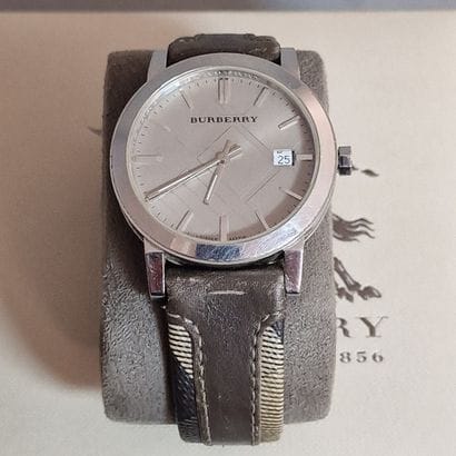BURBERRY - MODERN BU9020 steel WATCH, taupe...