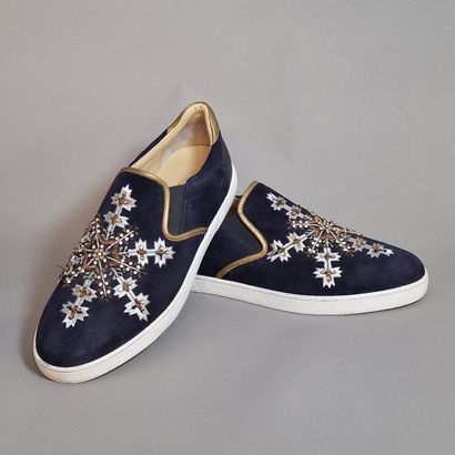 Christian LOUBOUTIN - PAIR OF SLIPPERS in...