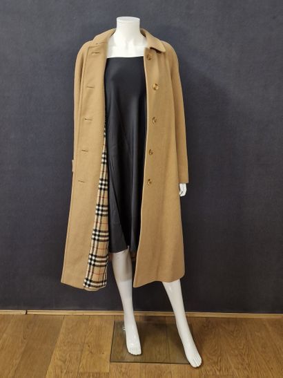 BURBERRY'S - Beige wool and cashmere COAT....