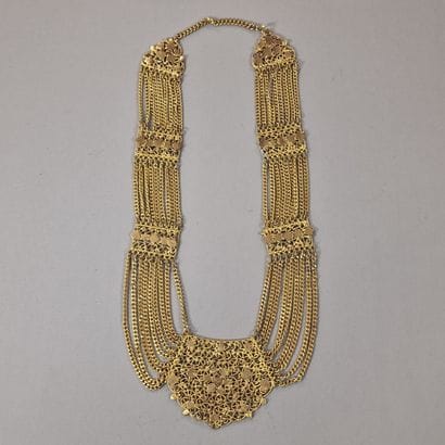 Yves SAINT LAURENT - PROTOTYPE - Gilded metal...
