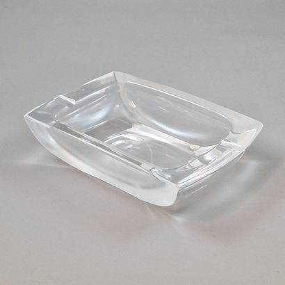 DAUM FRANCE - RECTANGULAR ASHTRAY in moulded...