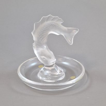 LALIQUE FRANCE - BAGUIER Moderne en cristal...