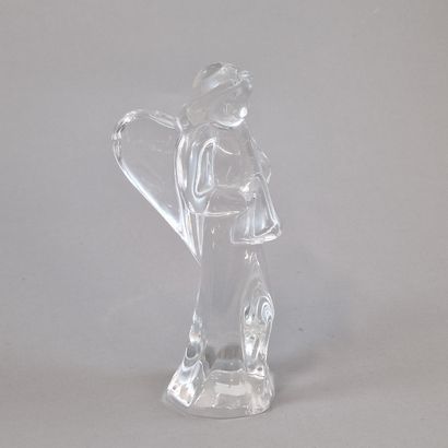 BACCARAT STATUETTE OF AN ANGEL MUSICIAN in...
