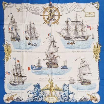 HERMES PARIS MADE IN FRANCE - CARRE en twill...