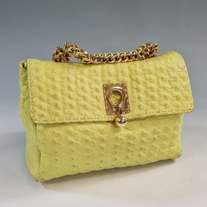 Ermanno SCERVINO - 27cm BAG in neon yellow...
