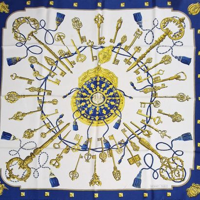 HERMES PARIS MADE IN FRANCE - CARRE en twill...
