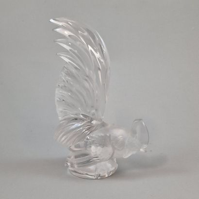 LALIQUE FRANCE STATUETTE OF A NAIN COQ in...