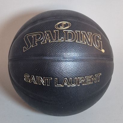 SAINT LAURENT - BALLON DE BASKET noir, doré....