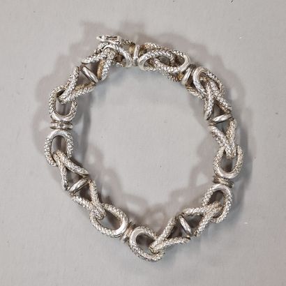 HERMES PARIS - BRACELET en argent 925 milièmes...