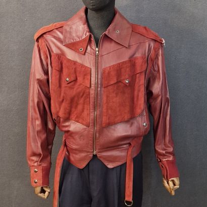 IDEAL CUIR for Claude MONTANA - ZIPPED BLOUSON...