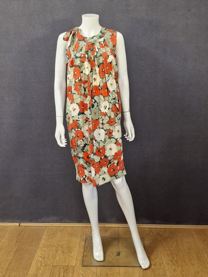Paul SMITH - SLEEVELESS DRESS in silk crepe...
