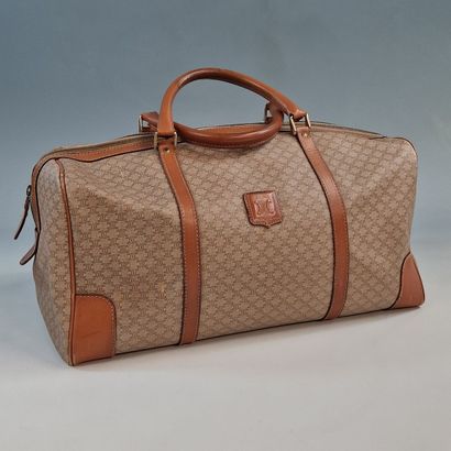 CELINE - WEEKEND BAG 45cm in coated canvas...