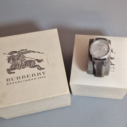 BURBERRY - MODERN BU9020 steel WATCH, taupe...