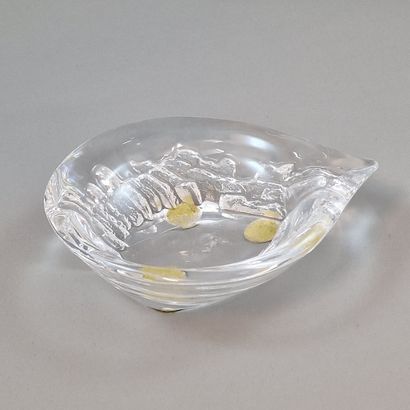 DAUM FRANCE - SMALL ASHTRAY in free-form...