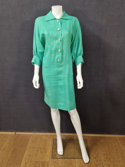 GIVENCHY PAPER PATRON - Mint green linen...