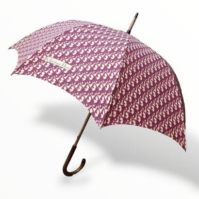 Christian DIOR - Dior burgundy printed cotton...