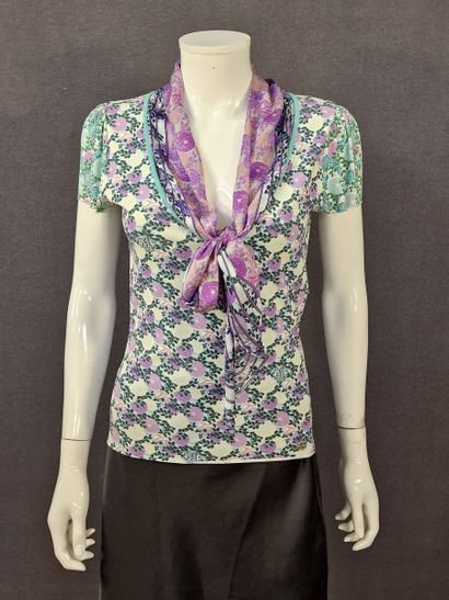 Roberto CAVALLI - Multicolored knit top with...