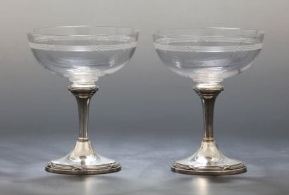 BACCARAT TETARD FRERES - RARE SUITE DE 6...