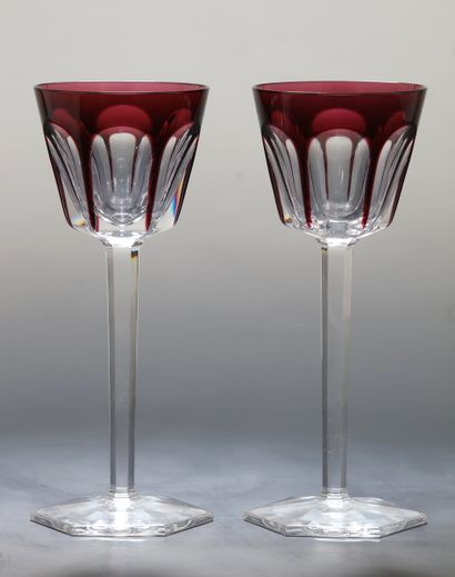 BACCARAT - MODELE HARCOURT - 12 VERRES A...