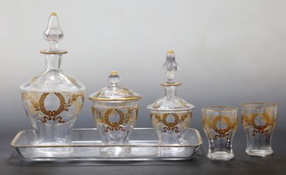 VERRE D'EAU 6 PIECES en cristal blanc du...