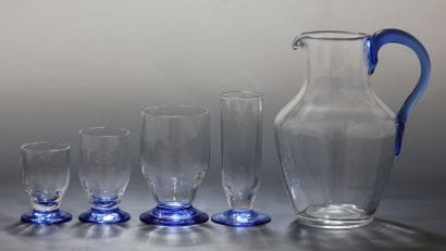 DAUM NANCY - PARTIE DE SERVICE DE VERRES...
