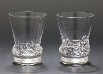 DAUM - MODELE SORCY - 8 VERRES A LIQUEUR...
