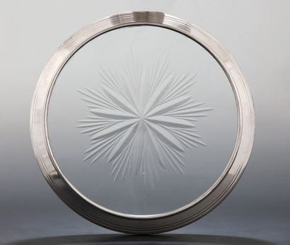 SAINT MEDARD- DESSOUS DE PLAT ROND en cristal...